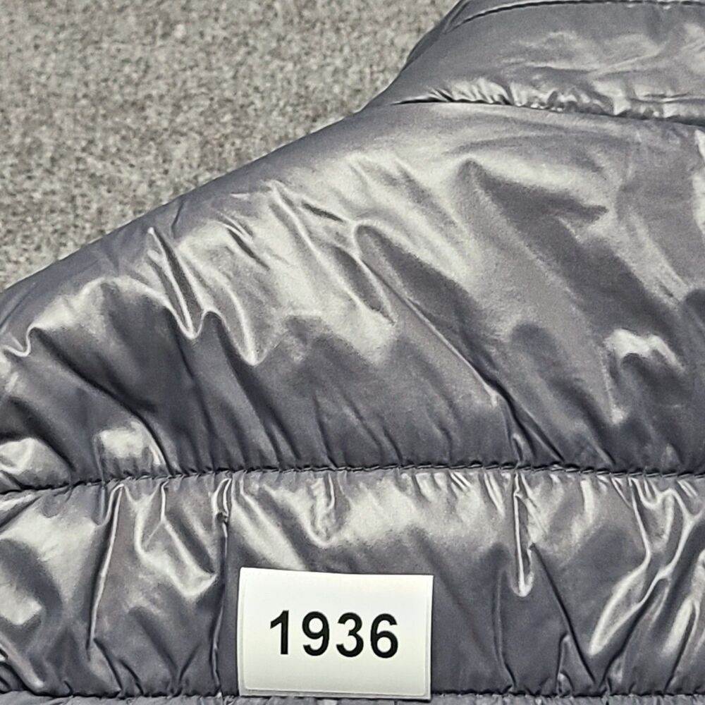 ACTIVE USA Puffer Vest Gray Full Zip Lightweight Women's Large - Picture 8 of 8